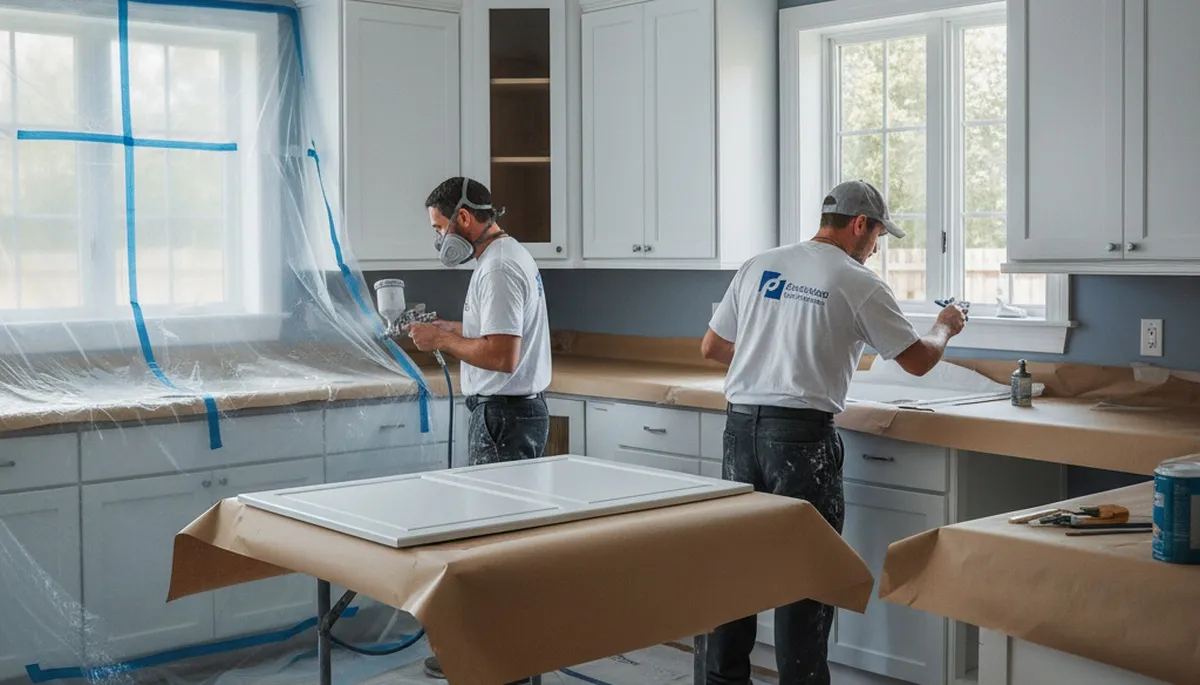 San Jose, CA cabinet painting service for durable, professional kitchen cabinet refinishing