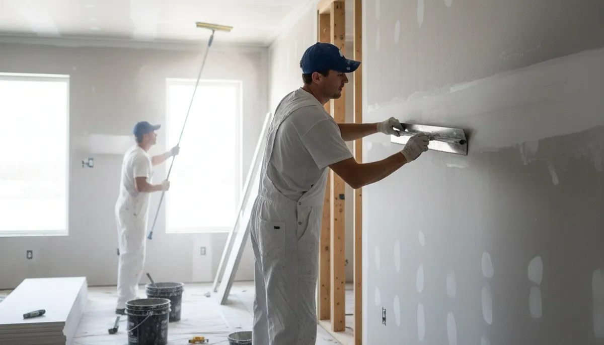 San Jose drywall repair by Paint Pros fixing cracks, holes, and water damage on interior walls